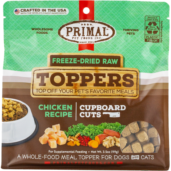 Primal Dog/Cat FD Raw Topper Cupboard Cuts Chicken 3.5 oz