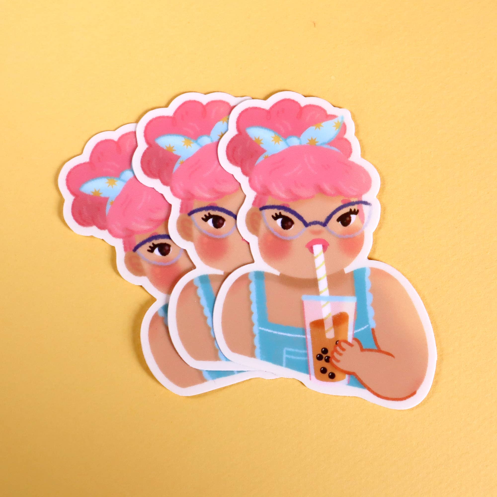 Boba Girl Sticker