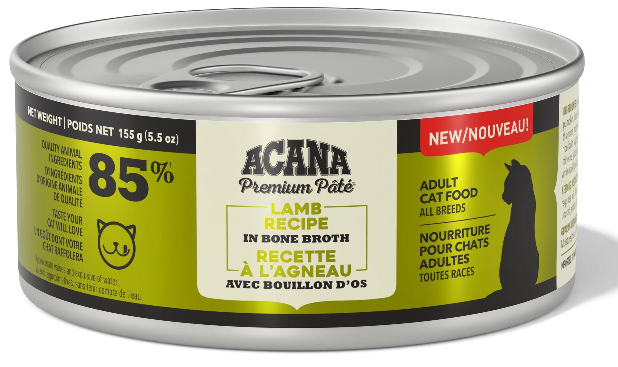 ACANA Lamb Recipe in Bone Broth Cat Food 5.5oz