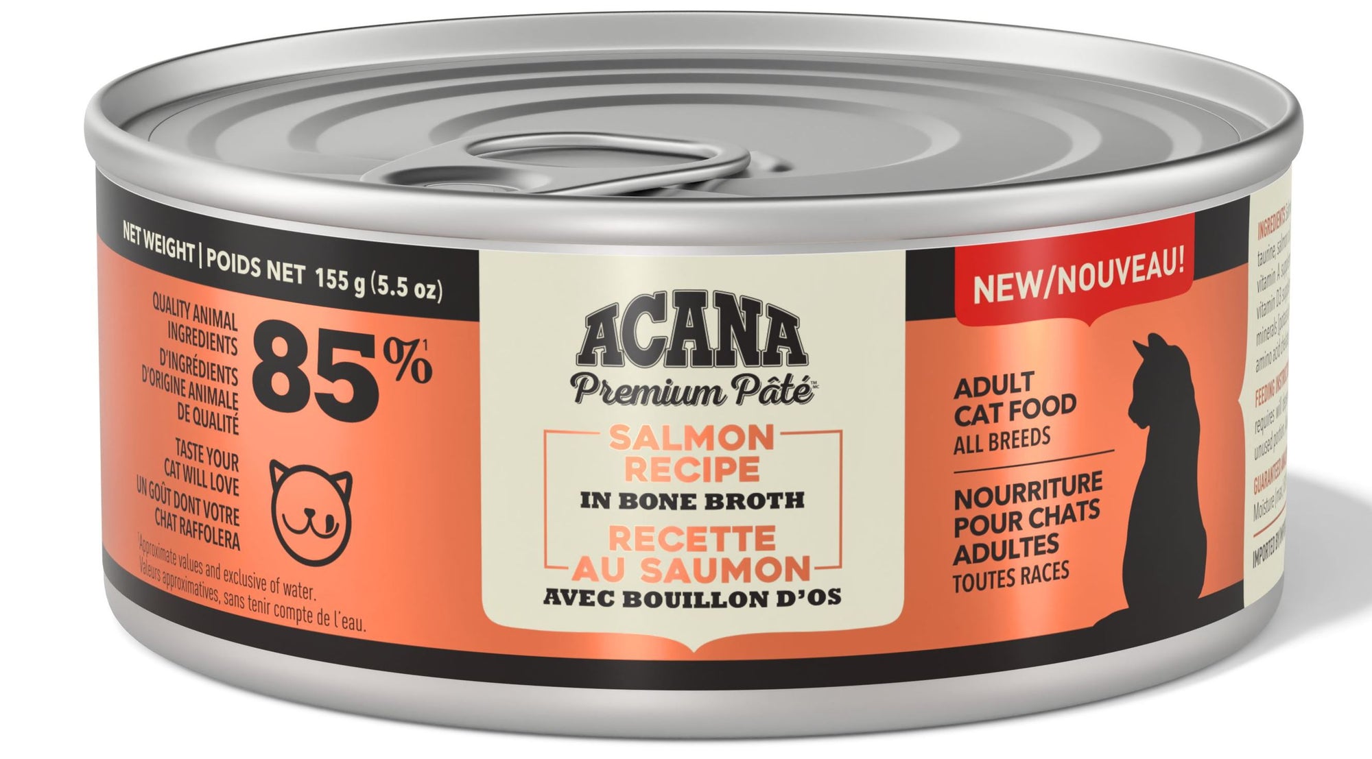 ACANA Salmon Recipe in Bone Broth Cat Food 5.5oz