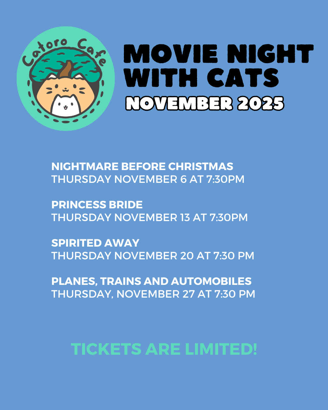 Catoro Movie Nights - November 2025