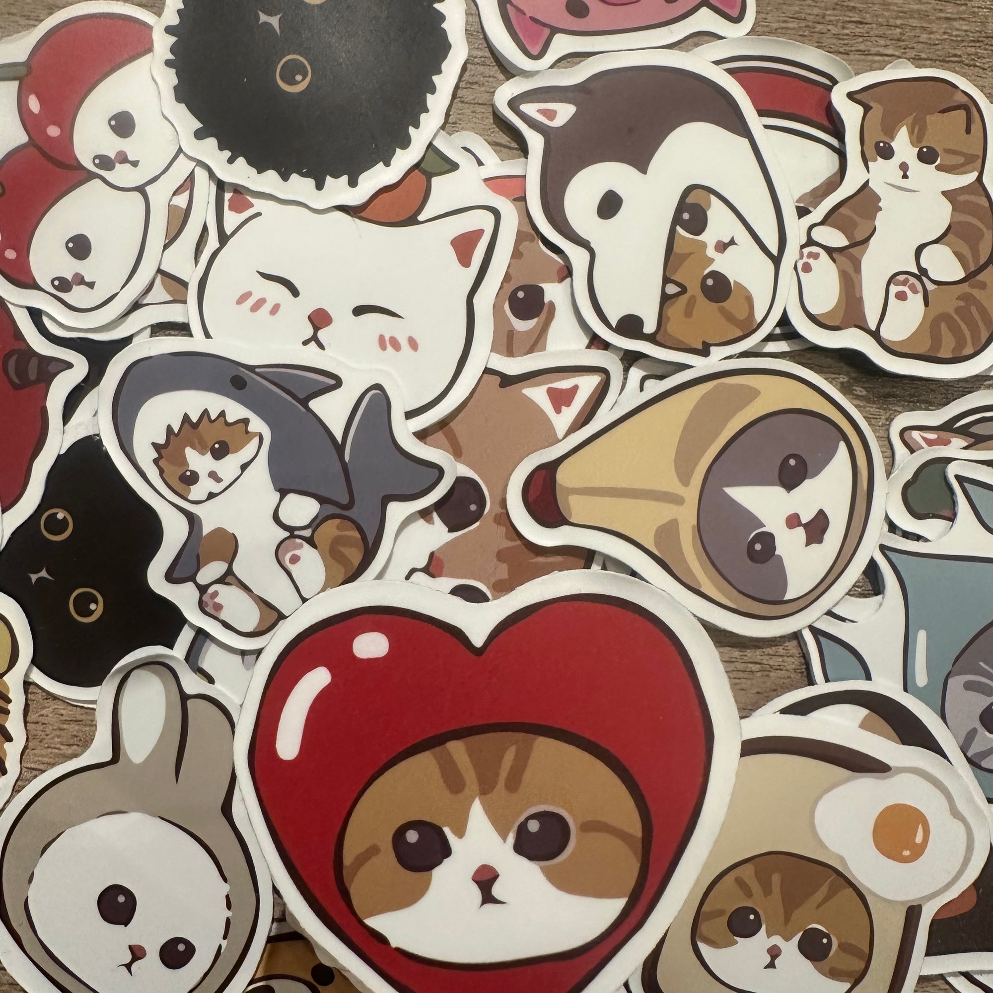 Assorted Cute Cats in Hats Stickers
