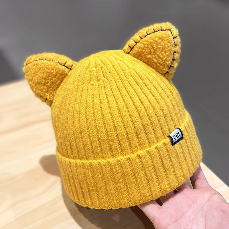 Cat Ears Toque - Yellow