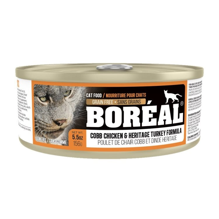 BOREAL Cat Cobb Chicken & Heritage Turkey Formula 156g - Catoro