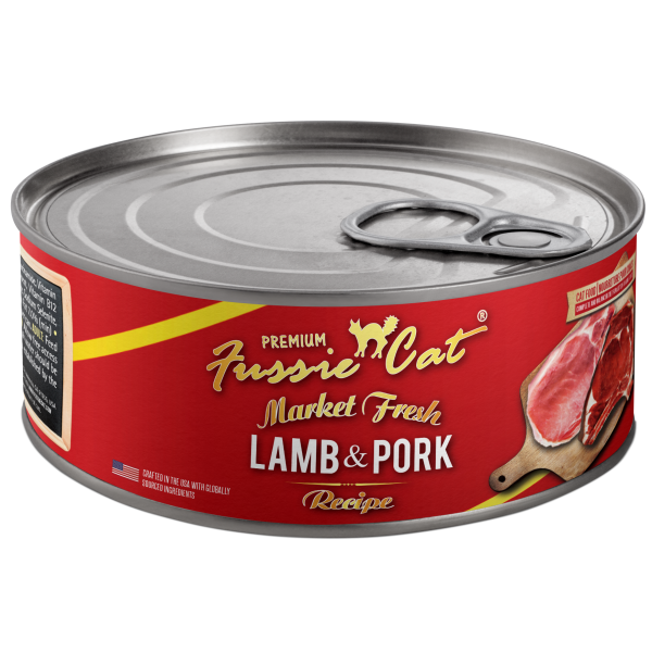 Fussie Cat Market Fresh Lamb and Pork 5.5oz - Single Can