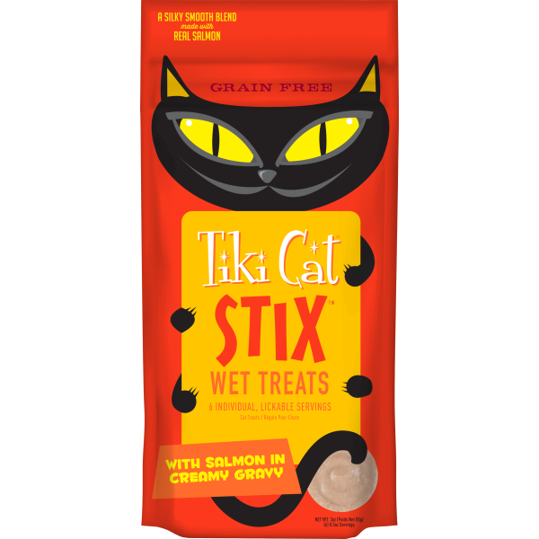 Tiki Cat Stix Wet Treats GF Salmon in Gravy