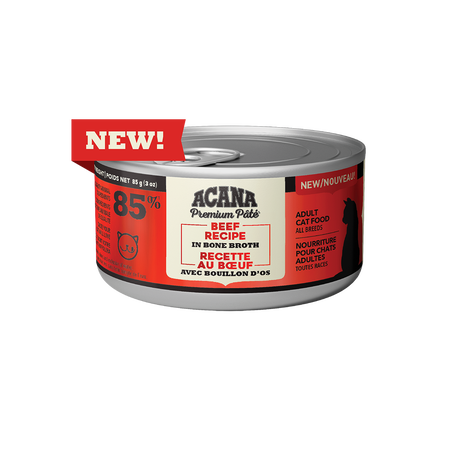 ACANA Beef Recipe in Bone Broth Cat Food 3oz