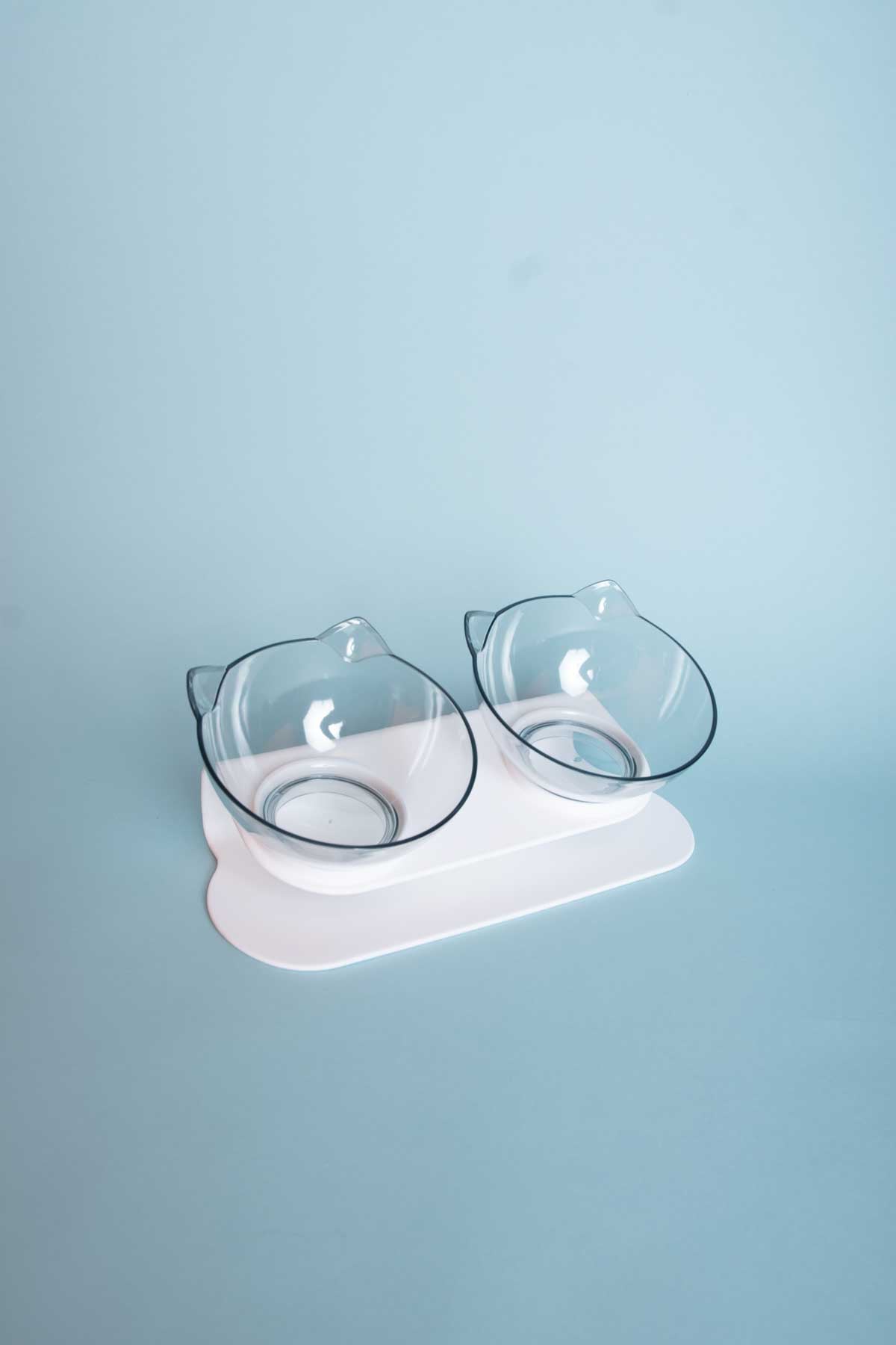 Raised Acrylic Cat Bowl Set from Indoor Cat